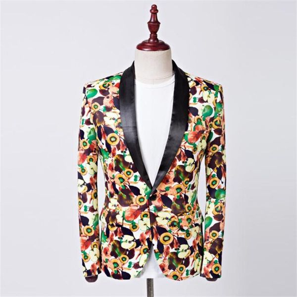 men's suits & blazers printed suit dragon pattern korean style flower emcee of ceremonies nightclub singer performance costumes, White;black
men's suits & blazers printed suit dragon pattern korean style flower emcee of ceremonies nightclub singer performance costumes, White;black