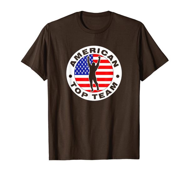 american team jiu jitsu t-shirt, White;black