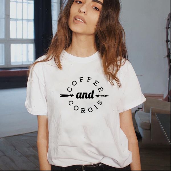coffee and corgis printed women t shirts tee femme summer short sleeve o neck for cotton loose black white
coffee and corgis printed women t shirts tee femme summer short sleeve o neck for cotton loose black white