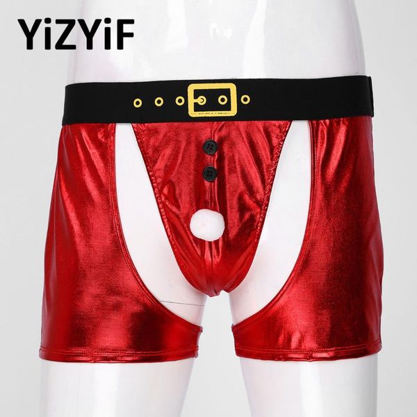 underpants men lingerie glossy red cutout boxer shorts male erotic christmas claus santa bulge pouch, Black;white
underpants men lingerie glossy red cutout boxer shorts male erotic christmas claus santa bulge pouch, Black;white