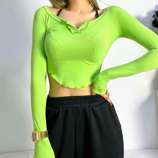 women's t-shirt kywommnz v-neck edge long sleeve women slim elastic lace bottomed female pullover fashion short t shirt e3336, White
women's t-shirt kywommnz v-neck edge long sleeve women slim elastic lace bottomed female pullover fashion short t shirt e3336, White