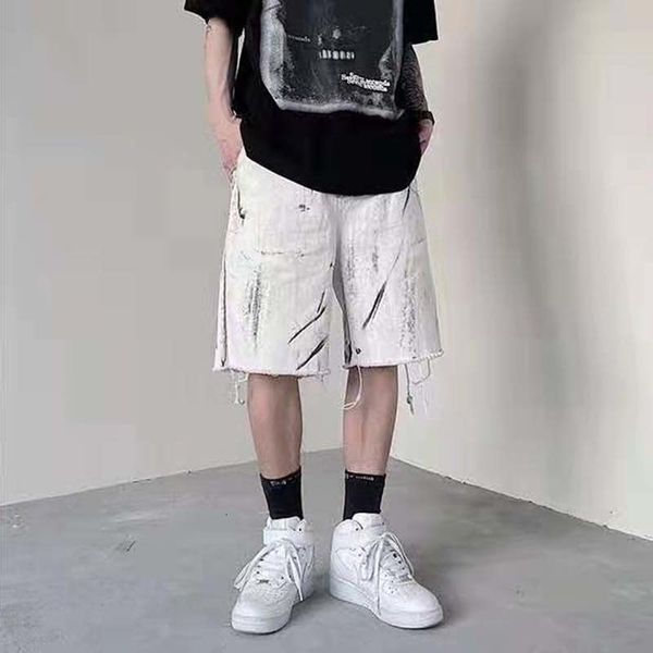 men's shorts high street tie dye oversize breech breeches ripped men's shorts washed retro casual denies five points hip hop baggy, White;black
men's shorts high street tie dye oversize breech breeches ripped men's shorts washed retro casual denies five points hip hop baggy, White;black