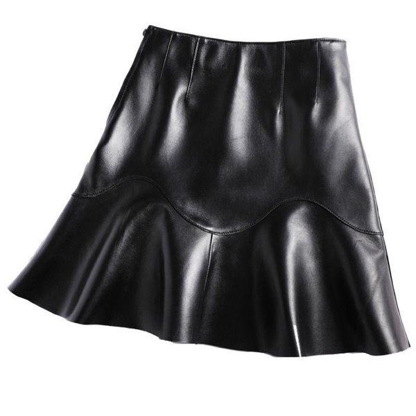 skirts 3863 style a- line short sheepskin full skirt high waist all-match casual slimming genuine leather, Black
skirts 3863 style a- line short sheepskin full skirt high waist all-match casual slimming genuine leather, Black