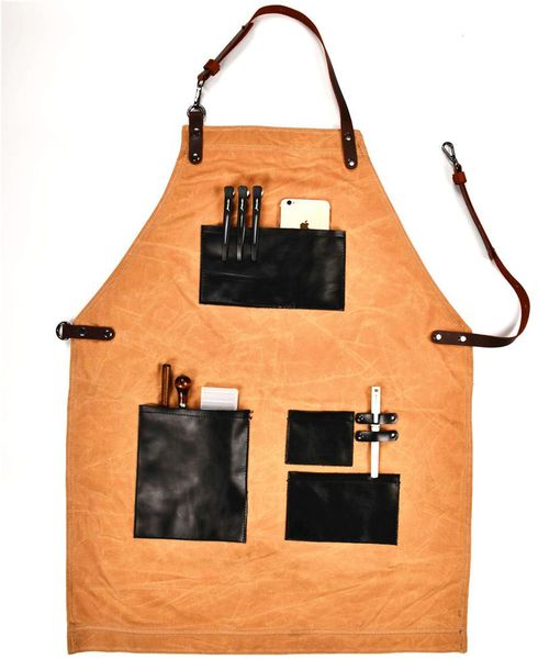 aprons black real leather pocket shoulder strap industrial waterproof heavy duty tool work men garden waxed canvas apron
aprons black real leather pocket shoulder strap industrial waterproof heavy duty tool work men garden waxed canvas apron