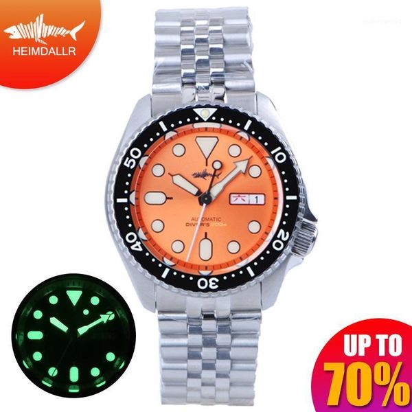 heimdallr mens mechanical watches green dial sapphire luminous water resistance japan nh36a automatic watch 200m diver wristwatches, Slivery;brown
heimdallr mens mechanical watches green dial sapphire luminous water resistance japan nh36a automatic watch 200m diver wristwatches, Slivery;brown