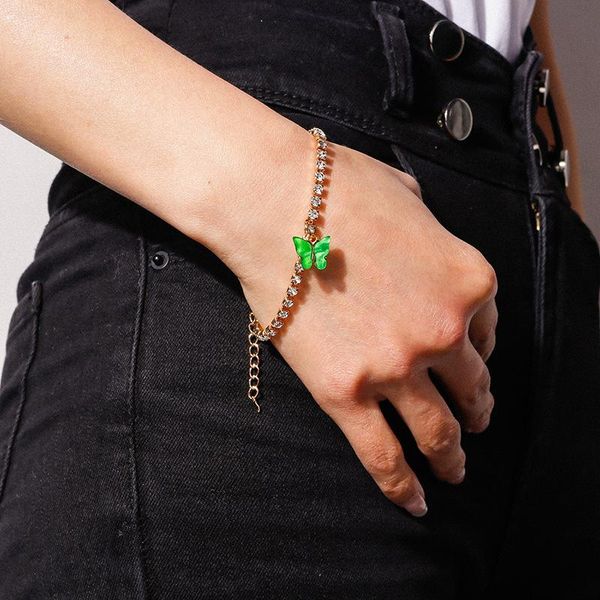 link, chain stillgirl one piece vintage multicolor butterfly pendant bracelet for women charm crystal kpop chains y2k female fashion jewelry, Black
link, chain stillgirl one piece vintage multicolor butterfly pendant bracelet for women charm crystal kpop chains y2k female fashion jewelry, Black