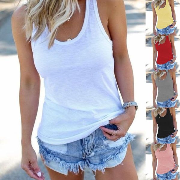 women's tanks & camis solid tank women o-neck sleeveless casual tees summer loose femme ladies vest ropa mujer tee shirt, White
women's tanks & camis solid tank women o-neck sleeveless casual tees summer loose femme ladies vest ropa mujer tee shirt, White
