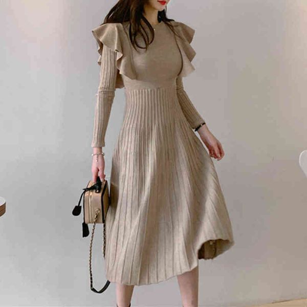 hma 2021 new winter vintage elegant o-neck female thicken knit long dress slim full sleeve ruffles women sweater vestidos g1214, Black;gray
hma 2021 new winter vintage elegant o-neck female thicken knit long dress slim full sleeve ruffles women sweater vestidos g1214, Black;gray
