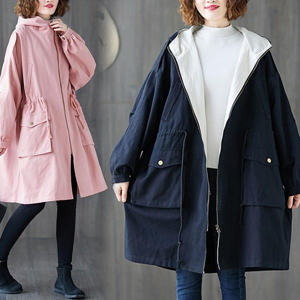 women's trench coats plus size coat long 2021 spring autumn korean fashion loose black big pocket windbreaker female outerwear 3xl, Tan;black
women's trench coats plus size coat long 2021 spring autumn korean fashion loose black big pocket windbreaker female outerwear 3xl, Tan;black