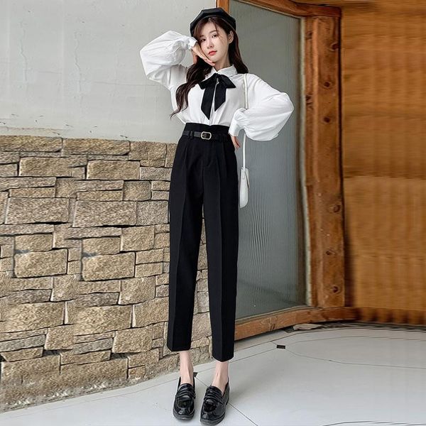 women's pants & capris female summer suit 2021 spring dress straight leg high waist thin haroun nine points slacks, Black;white
women's pants & capris female summer suit 2021 spring dress straight leg high waist thin haroun nine points slacks, Black;white