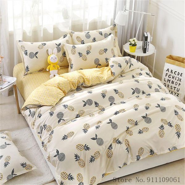 bedding sets home textile pineapple yellow pattern duvet cover pillowcase sheet king twin size children and linens bedclothes
bedding sets home textile pineapple yellow pattern duvet cover pillowcase sheet king twin size children and linens bedclothes
