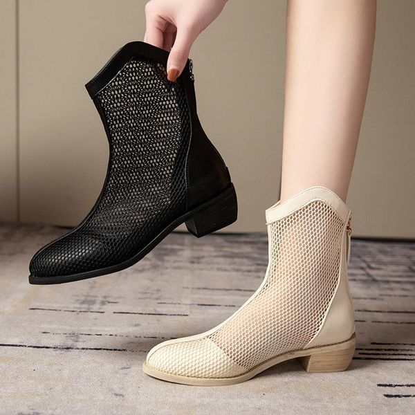 boots mesh women's summer thin breathable cool 2021 thick heel mouth pointed hollow high, Black
boots mesh women's summer thin breathable cool 2021 thick heel mouth pointed hollow high, Black
