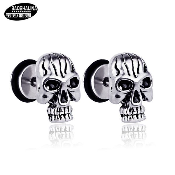 studs earrings titanium steel skull punk hip hop rock trendsetter for halloween, Golden;silver
studs earrings titanium steel skull punk hip hop rock trendsetter for halloween, Golden;silver