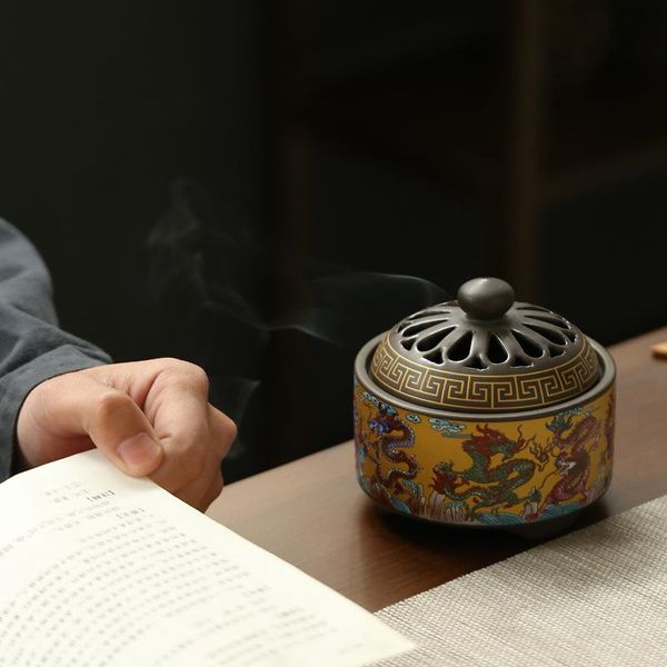 fragrance lamps ceramic cloisonne incense furnace crafts ornaments backflow creative home with enamel color
fragrance lamps ceramic cloisonne incense furnace crafts ornaments backflow creative home with enamel color