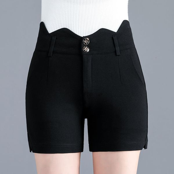 shorts pants summer black middle aged slim fit women's shorts korean version fat mm elastic straight tube large size wear, White;black
shorts pants summer black middle aged slim fit women's shorts korean version fat mm elastic straight tube large size wear, White;black