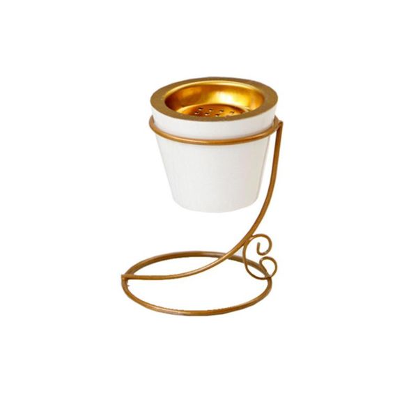 iron art ceramic incense burner deskholder ash catcher home decoration (golden) fragrance lamps
iron art ceramic incense burner deskholder ash catcher home decoration (golden) fragrance lamps