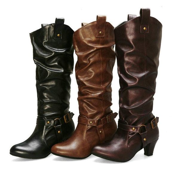 boots retro female western fashion buckle folding decoration ladies black brown loose put on autumn winter women
boots retro female western fashion buckle folding decoration ladies black brown loose put on autumn winter women