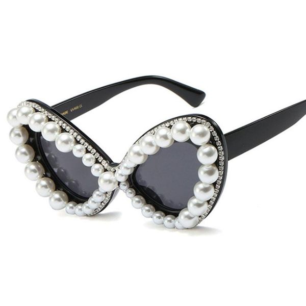 sunglasses luxury diamond women fashion shades uv400 vintage glasses 50536, White;black
sunglasses luxury diamond women fashion shades uv400 vintage glasses 50536, White;black