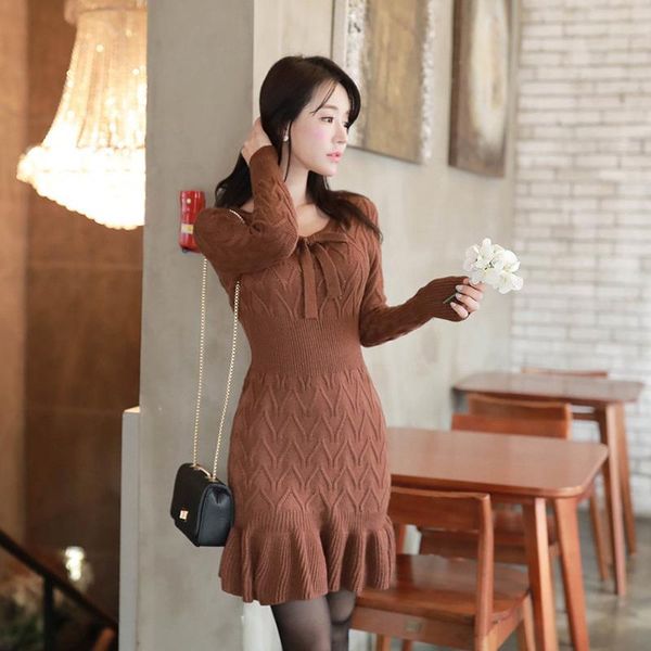 casual dresses fashion women arrival knit soft basic mini trumpet dress autumn winter warm bow trend mermaid, Black;gray
casual dresses fashion women arrival knit soft basic mini trumpet dress autumn winter warm bow trend mermaid, Black;gray