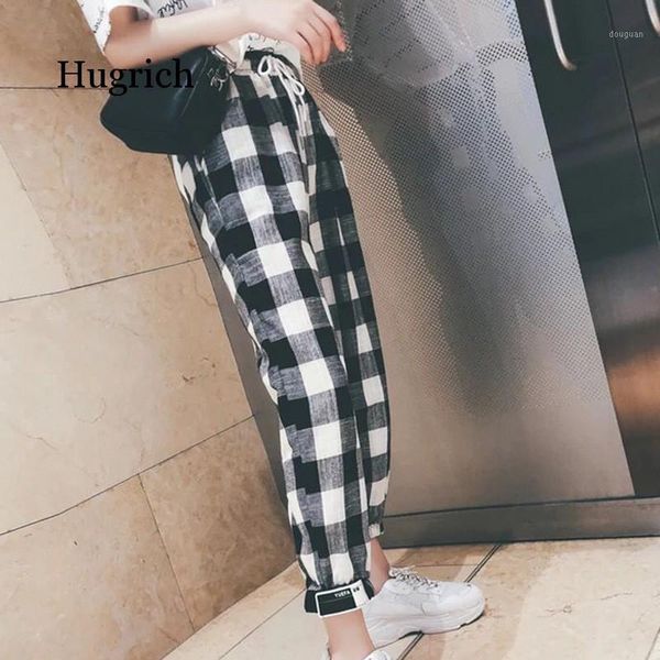 plaid harem pants women autumn casual clothes loose drawstring for women's & capris, Black;white
plaid harem pants women autumn casual clothes loose drawstring for women's & capris, Black;white