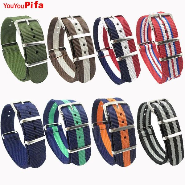 watch bands 2 pcs army sports nato fabric nylon band 18 20 22 mm colorful stripe watchband buckle belt canvas women men strap, Black;brown
watch bands 2 pcs army sports nato fabric nylon band 18 20 22 mm colorful stripe watchband buckle belt canvas women men strap, Black;brown