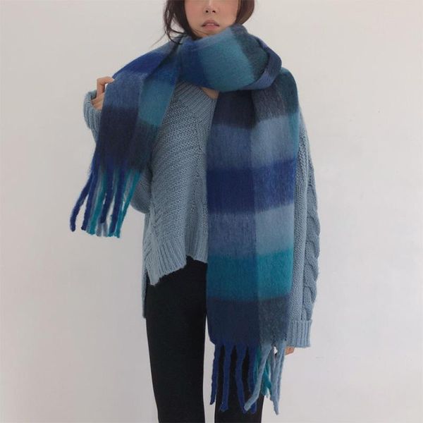 scarves stitched gradient scarf shawl imitation cashmere plaid women's autumn and winter ins korean version, Blue;gray
scarves stitched gradient scarf shawl imitation cashmere plaid women's autumn and winter ins korean version, Blue;gray