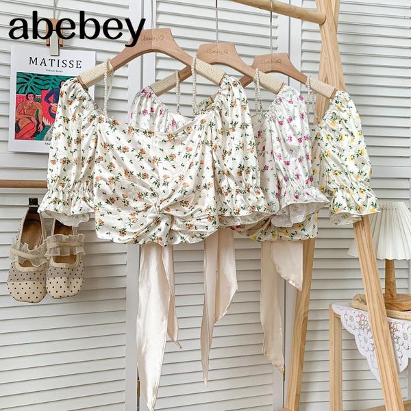 women's blouses & shirts sweet versatile square collar puff sleeve shirt backless cross bandage print short pearl strap 2021 summer, White
women's blouses & shirts sweet versatile square collar puff sleeve shirt backless cross bandage print short pearl strap 2021 summer, White
