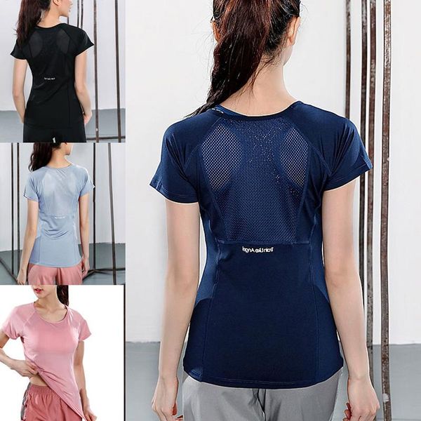 yoga outfit summer women mesh sports t shirts girls gym workout shirt wear slim fitness running short sleeve
yoga outfit summer women mesh sports t shirts girls gym workout shirt wear slim fitness running short sleeve