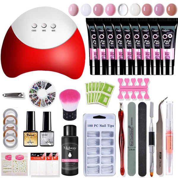 lghzlink poly nail gel kit uv led lamp for set builder hard jelly extension art tool manicure, Red;pink
lghzlink poly nail gel kit uv led lamp for set builder hard jelly extension art tool manicure, Red;pink