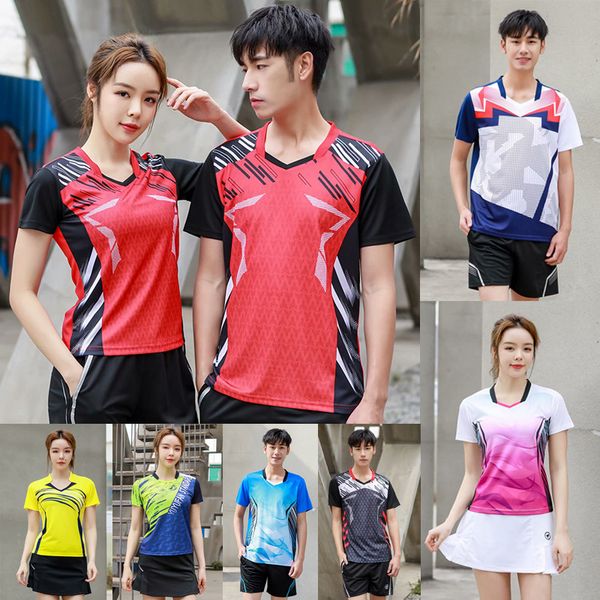 tracksuits jerseys 2021 korean badminton suit women's sports men's short sleeve quick drying children's table tennis shirt pr, Gray
tracksuits jerseys 2021 korean badminton suit women's sports men's short sleeve quick drying children's table tennis shirt pr, Gray