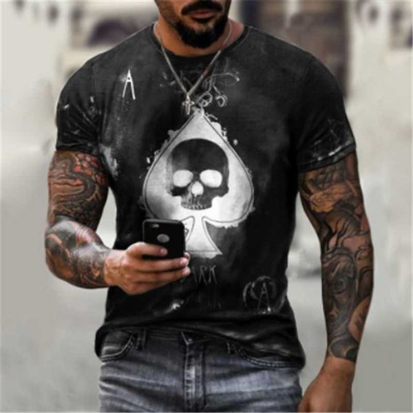 men's t-shirts 3d printing short-sleeved black body a skull stitching fashion casual comfortable t-shirt, White;black
men's t-shirts 3d printing short-sleeved black body a skull stitching fashion casual comfortable t-shirt, White;black