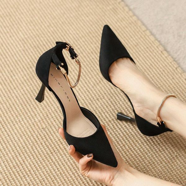 sandals solid color thin-heels high heels female spring a summer 2021 design temperament french style women's, Black
sandals solid color thin-heels high heels female spring a summer 2021 design temperament french style women's, Black