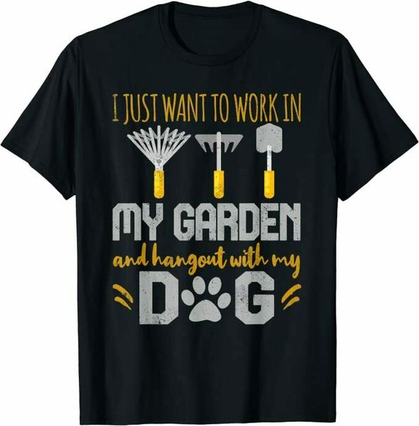 work in my garden hang out my dog gardener dog lover gift t-shirt size m-5xl, White;black
work in my garden hang out my dog gardener dog lover gift t-shirt size m-5xl, White;black
