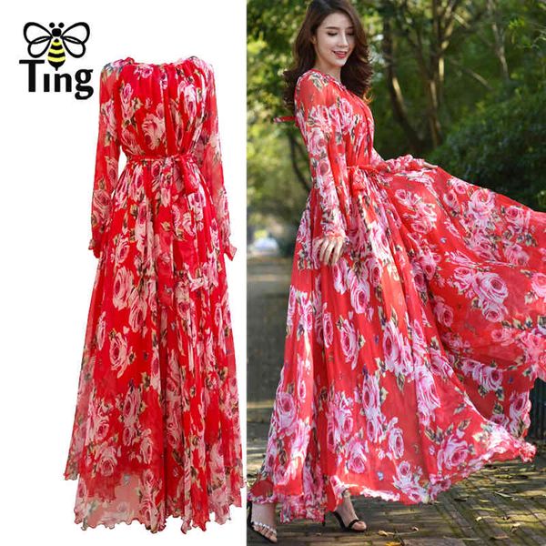 designer floral rose summer bohemian silky chiffon maxi long dress women boho holiday party vestidos 210513, Black;gray
designer floral rose summer bohemian silky chiffon maxi long dress women boho holiday party vestidos 210513, Black;gray