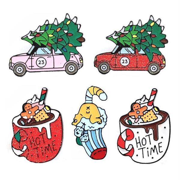 pins, brooches 5 styles christmas enamel pin tree car coffee cup brooch backpack clothes lapel cartoon jewelry gift for kids, Gray
pins, brooches 5 styles christmas enamel pin tree car coffee cup brooch backpack clothes lapel cartoon jewelry gift for kids, Gray