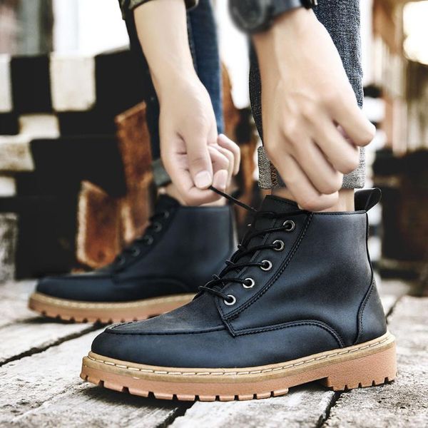boots brown flat heel round head men's fashion retro tooling casual cool handsome leather warmer hiking snow motorcycle, Black
boots brown flat heel round head men's fashion retro tooling casual cool handsome leather warmer hiking snow motorcycle, Black