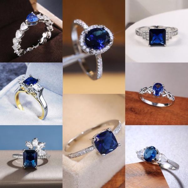 wedding rings caoshi fashionable engagement with deep blue cubic zirconia women's jewelry daily collocation elegant accessories, Slivery;golden
wedding rings caoshi fashionable engagement with deep blue cubic zirconia women's jewelry daily collocation elegant accessories, Slivery;golden
