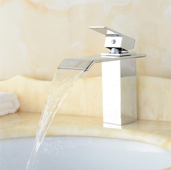 bathroom sink faucets chrome wash basin faucet waterfall, copper single hole and cold, brass water tap
bathroom sink faucets chrome wash basin faucet waterfall, copper single hole and cold, brass water tap