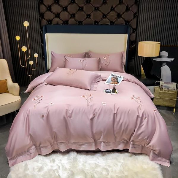 bedding sets elegant chic pink flower embroidered duvet cover 100% long-staple cotton set 4pcs ultra soft bed sheet and pillowcases
bedding sets elegant chic pink flower embroidered duvet cover 100% long-staple cotton set 4pcs ultra soft bed sheet and pillowcases