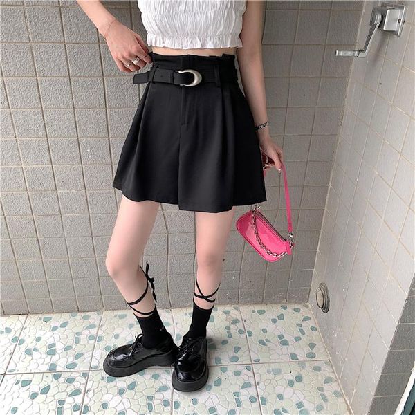 women's shorts ytx1953 korean version of 2021 high-waisted thin drape bf wind wearing black wide-leg suit casual, White;black
women's shorts ytx1953 korean version of 2021 high-waisted thin drape bf wind wearing black wide-leg suit casual, White;black