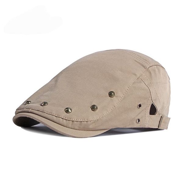 berets fibonacci summer sboy hats classic western cap cotton blend beret hat flat brim men adjustable studded sun, Blue;gray
berets fibonacci summer sboy hats classic western cap cotton blend beret hat flat brim men adjustable studded sun, Blue;gray