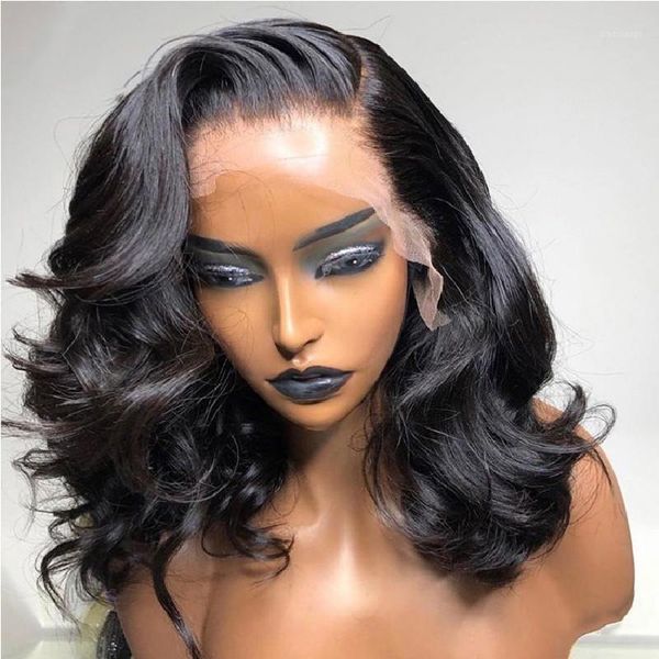 jet black short bob human hair lace front wig with natural hairline body wave for woman summer wigs1, Black;brown
jet black short bob human hair lace front wig with natural hairline body wave for woman summer wigs1, Black;brown