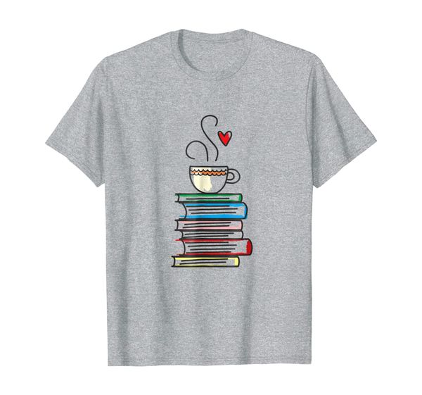 Books and Coffee T Shirt, Coffee Cup with a Heart, Mainly pictures 
Books and Coffee T Shirt, Coffee Cup with a Heart, Mainly pictures