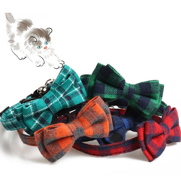 dog collars & leashes pet accessories puppy cats bowknot necklace with bells plaid neck strap for kitten chihuahua yorkies
dog collars & leashes pet accessories puppy cats bowknot necklace with bells plaid neck strap for kitten chihuahua yorkies