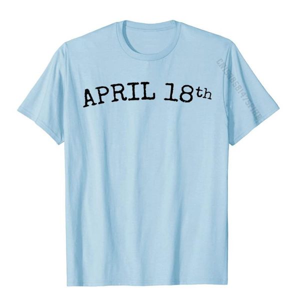 men's t-shirts april 18th t-shirt for holiday rife mens cotton tees design custom unique male clothing, White;black
men's t-shirts april 18th t-shirt for holiday rife mens cotton tees design custom unique male clothing, White;black
