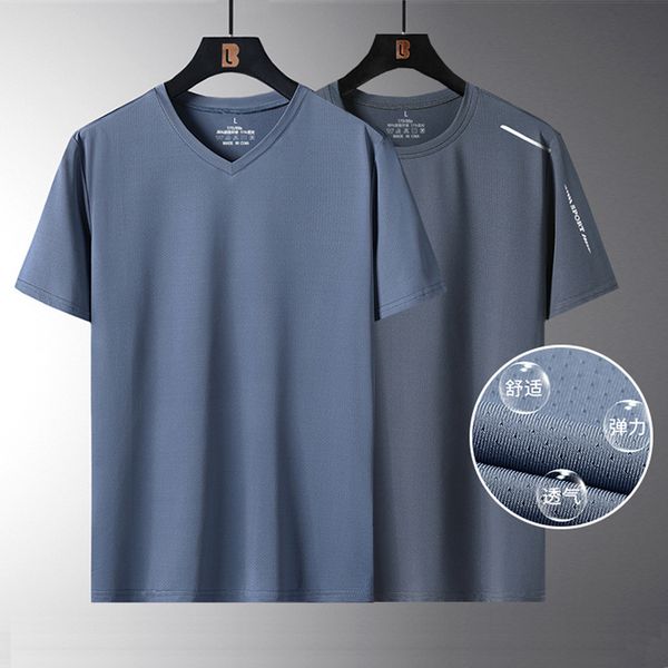 men's t shirts summer ice silk short sleeve t-shirt trend loose quick dry thin v-neck solid color bottom, White;black
men's t shirts summer ice silk short sleeve t-shirt trend loose quick dry thin v-neck solid color bottom, White;black
