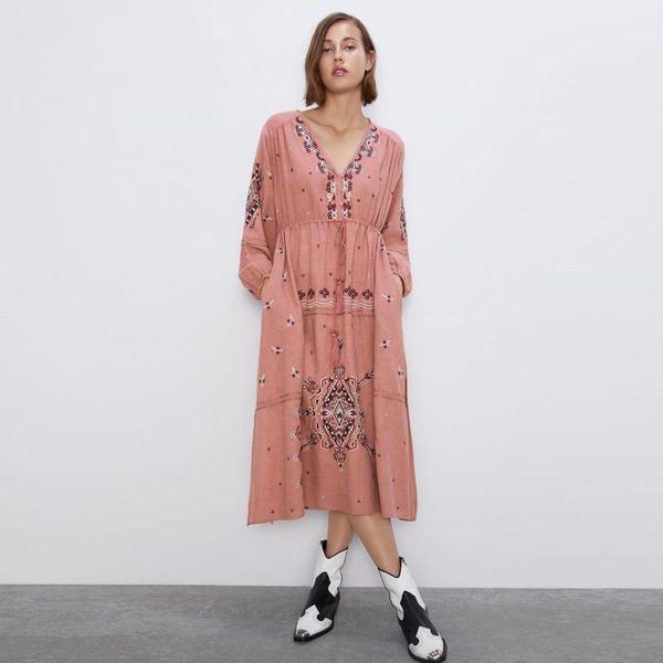 casual dresses jastie boho embroidered women v-neck long sleeve adjust waist midi hippie chic beach vestidos js33, Black;gray
casual dresses jastie boho embroidered women v-neck long sleeve adjust waist midi hippie chic beach vestidos js33, Black;gray