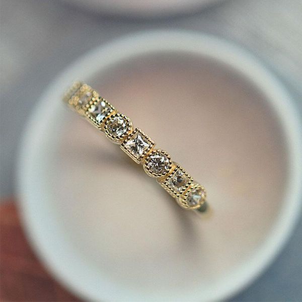 wedding rings delicate vintage single row drill ring gold jewelry cz zircon for women anniversary engagement gifts, Slivery;golden
wedding rings delicate vintage single row drill ring gold jewelry cz zircon for women anniversary engagement gifts, Slivery;golden