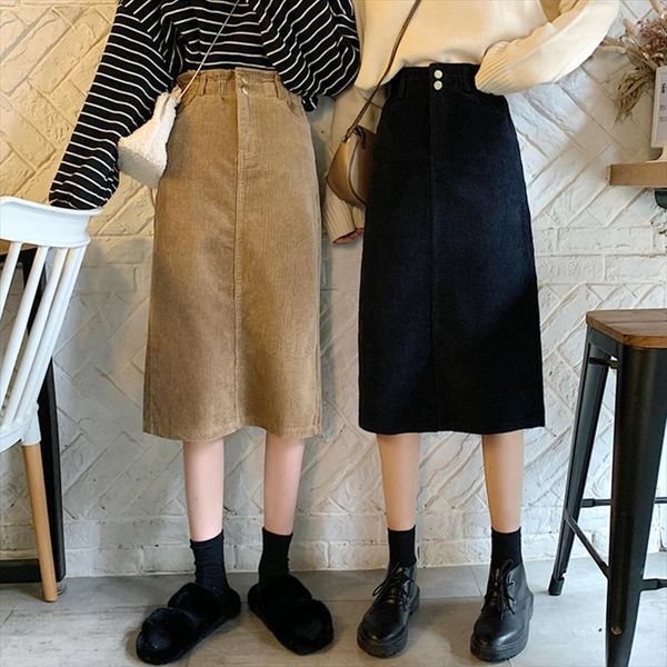 high waist midi corduroy side women skirt slit a line loose streetwear skirts female pockets denim autumn winter, Black
high waist midi corduroy side women skirt slit a line loose streetwear skirts female pockets denim autumn winter, Black