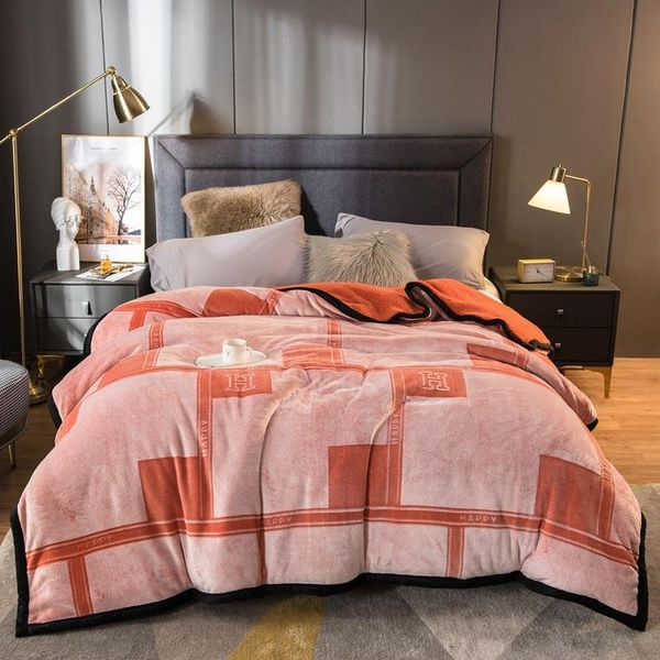 blankets autumn and winter thickening warmth flannel printing blanket modern simple raschel lamb velvet composite home textile
blankets autumn and winter thickening warmth flannel printing blanket modern simple raschel lamb velvet composite home textile